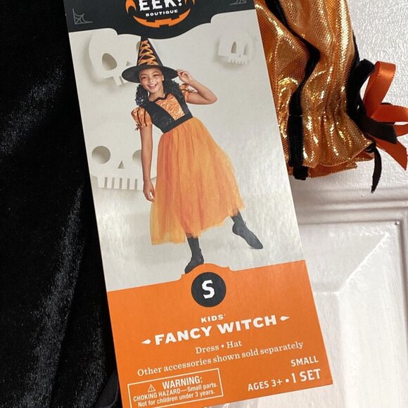 Target Kids' Fancy Witch Halloween Costume Dress Size S Hyde & EEK! Boutique™ - Picture 3 of 8